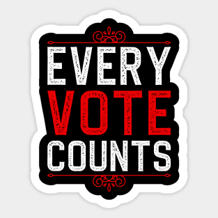 Every Vote Counts Sticker